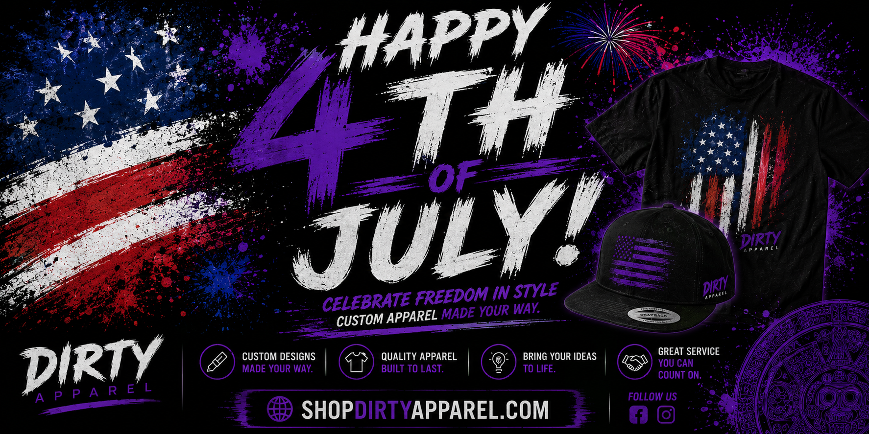 Happy 4th of July from Dirty Apparel