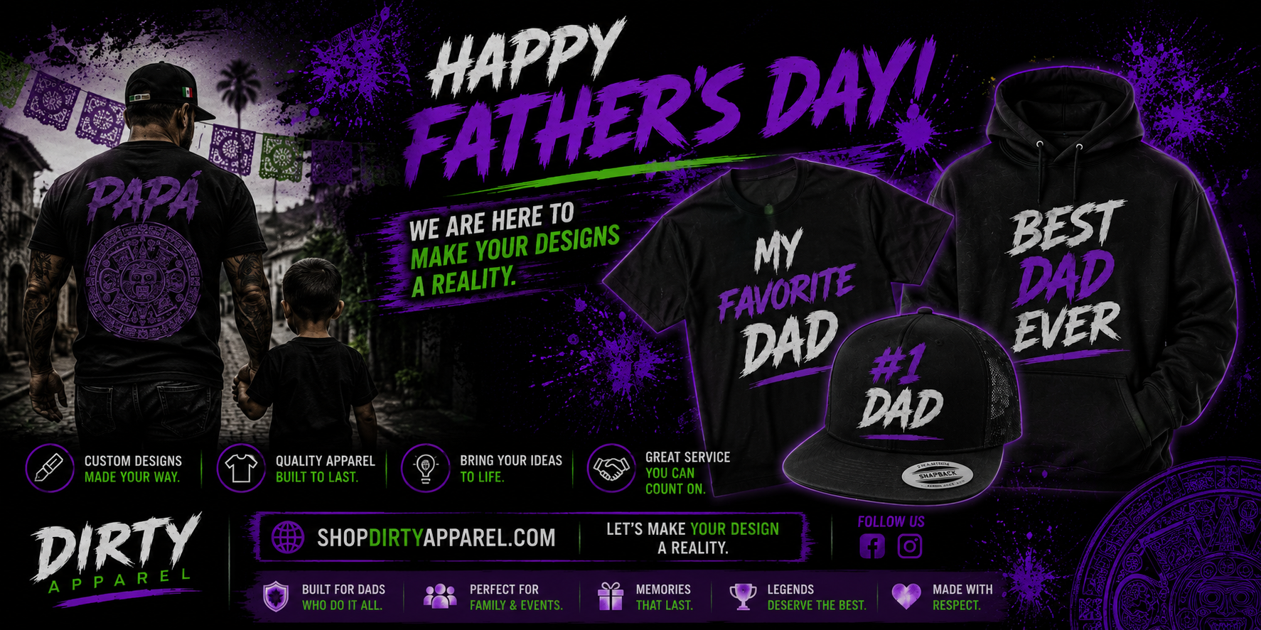 Happy Father's Day from Dirty Apparel